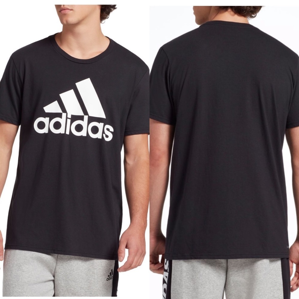 •Adidas• Badge of Sport graphic tee-black
